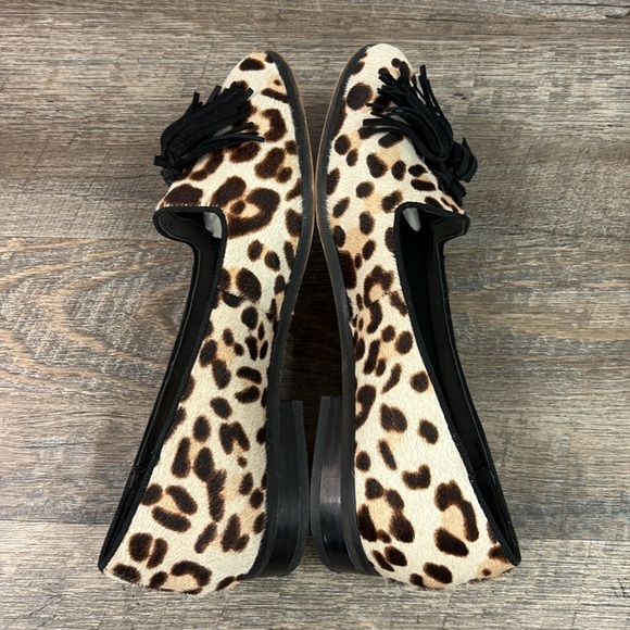Anne Klein DEVINA Leopard Print Leather Loafers Size 7 - Picture 4 of 7